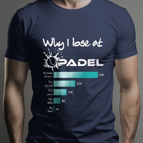 T-Shirt Why I loose at padel